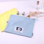 High Quality 8 Oz Canvas Zipper Cosmetic Brush Storage Bag Organic Cotton Canvas Makeup Pouch