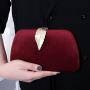 New fashion luxury design evening bag velvet metal leaf with banquet clutch bags small square bag women's handbag