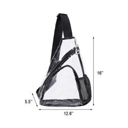 Stadium Approved Clear Purse Fanny Packs Outdoor Versatile Casual Sports Transparent Shoulder Sling Chest Bag