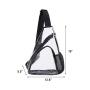Stadium Approved Clear Purse Fanny Packs Outdoor Versatile Casual Sports Transparent Shoulder Sling Chest Bag