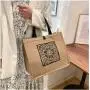 CCF344 Large Capacity Handbag 2022 New Fashion Tote Bag Women Ins Large Canvas Simple Shopping Bag Shoulder Crossbody Bag