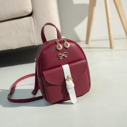 2024 Customs Backpack New Women's Mini Bag Waterproof  Backpack China Wholesale PU Ladies backpack