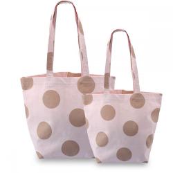 Custom Logo Printed Cotton Tote Bag Personalized Initial Canvas Beach Travel Handle Gift Shipping Bag for Women