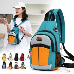 New Fashion Waterproof Chest Bag Men Women Messenger Bags Custom Logo Crossbody Bag With Headphone Hole