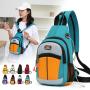 New Fashion Waterproof Chest Bag Men Women Messenger Bags Custom Logo Crossbody Bag With Headphone Hole