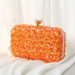 Fashionable New Handmade Beaded Portable Women's Bag Bright Color Dress Embroidery Dinner Bag High Quality Women's Banquet Bag