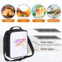Mini Blank Polyester Insulated Neoprene Sublimation Lunch Bag With Shoulder Strap