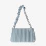 Susen Chrisbella 2022 PU leather sac a main solid color bag Pleated Chain shoulder bag custom women's shoulder bag