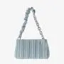 Susen Chrisbella 2022 PU leather sac a main solid color bag Pleated Chain shoulder bag custom women's shoulder bag