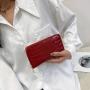 HR498 New PU Leather Wallet for Women Coin Wallet Female Retro Pattern Luxury Handbag Ladies Evening Party Handheld Card Purse