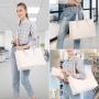 LOVEVOOK 2pc fashion office lady 15.6 in PU leather tote handbag sets large shoulder bags laptop briefcase work bag for women