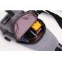 HR114 Hot Sale Simple Men's Oxford Backpack USB Charge Vertical Square Shape Travel Chest Bag Fashion Shoulder Messenger Bag