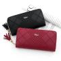 ZR161 Korean Version of Women's Long Purse with Mobile Phone Bag Wallet Women's Long Tassel Zipper Handbag