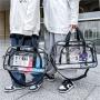 Transparent travel bag large capacity PVC travel bag fitness storage transparent  beach bag