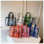 KBW182 Fashion Transparent PVC Tote Bag Summer New Mother and Child Bag Large Capacity Ladies Versatile Shoulder Bag