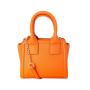 Guangzhou Factory Price Fashion Orange customized color ladies Handbag Double Handle Pu leather Mini Women handbags