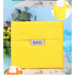 Heavy Duty Rpet Recyclable 190 t Polyester Fabric Solid Color Carry Out Custom Foldable Tote Bag For Supermarket shopping