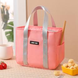 Gelory Lunch Box Tote Bag Thermal Insulation Large-capacity Aluminum Foil Thickened Lunch Bag Office Worker With Meal Bag