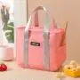 Gelory Lunch Box Tote Bag Thermal Insulation Large-capacity Aluminum Foil Thickened Lunch Bag Office Worker With Meal Bag