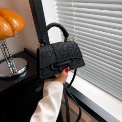 2024 Lattice Popular  PU Leather Fashion Style Elegant Golden Chain Pu Leather Mini Bags Women Luxury Handbags