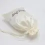 Custom Logo Printing Soft Satin Bag For Hair Underwear Gift Cosmetic Packaging Luxury Matte Silk Satin Drawstring Pouch