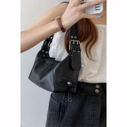 Fashion Cool Girl Black & White Soft Leather Bags Women Handbags Ladies Shoulder Sling Bag Women Handbag Wholesale