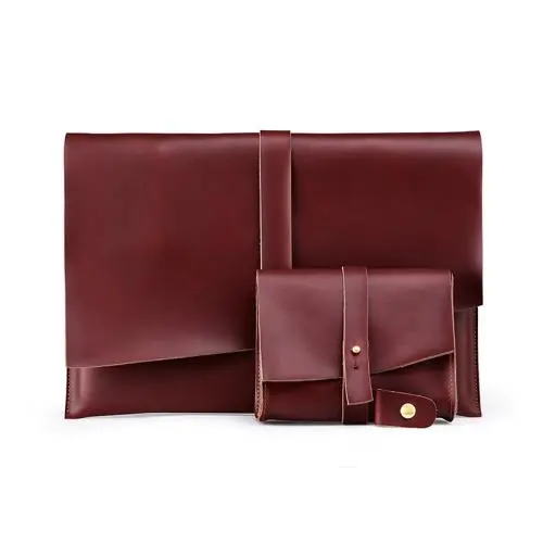A4 document organizer Mens Clutch Portfolio Sleeve Case for MacBook Or Ipad Leather Envelope Folder Case Portfolio File Folder