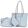 LOVEVOOK custom logo fashion Tote Purse and Shoulder Bag with Matching Wallets Set 3pc classic women and girls hand bags