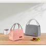 ZWY043 Large Student Food Insulation Storage Bag Waterproof Oxford Portable Lunch Box Bag Simple Outdoor Work Picnic Bento Bag