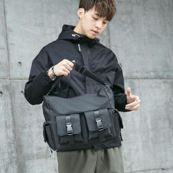 Men's workwear canvas student casual versatile shoulder bag