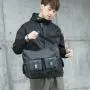 Men's workwear canvas student casual versatile shoulder bag