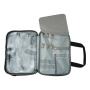 Travel Toiletry Bag Portable Makeup Organizer Stand Up Cosmetic Bag Travel Cosmetic Case for Travel Sized Toiletries Black