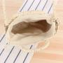 ZWY326 Daily Beach Vacation Girls Knitting Bag New Fashion Half Round Straw Bag Wholesale Eco-friendly Crossbody Shoulder Bag