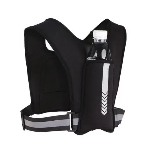 ZF235 New Outdoor Running Backpack Sports Reflective Fitted Vest Bag Neoprene Hiking Water Bottle Backpack