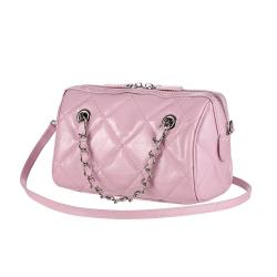 Wholesale Custom Pu Plain Faux Leather Stitching Line Diamond Pattern Ladies Chain Shoulder Purse Crossbody Bags For Women