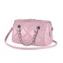 Wholesale Custom Pu Plain Faux Leather Stitching Line Diamond Pattern Ladies Chain Shoulder Purse Crossbody Bags For Women