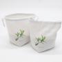 Square Bottom Cotton Drawstring Cotton Gift Candle Packaging Pouch Organic Cotton Muslin Dust Cosmetic Travel Makeup Bag