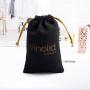 High Quality Customized Print Eco Friendly Dust Velvet Drawstring Pouch Personalized Logo Necklace Ring Bracelet Jewelry Bag