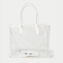 Large Fashion PVC Shoulder bag With Removable Small Pouch Oversized Tote Shopping Women Clear Beach Bag Custom