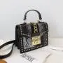 Hot Sales Sac A Main Femme Snake Pattern Chain Structured Handbags Shoulder Bag  Crossbody Bag For Women