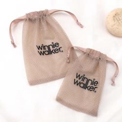 Hot Sale Custom Logo Printing Nylon Mesh Net Drawstring Bag For Soap Gift Sunglasses Packaging