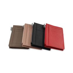 Custom women mini card holder wallet leather small wallet women mini coin purse wallet