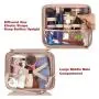 Custom Luxury Portable Folding Makeup Storage Organizer Stand Up Cosmetic Bags Large Hanging Travel Toiletry Bag