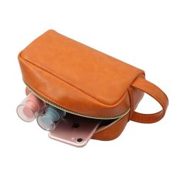 Leather Travel Toiletry Organizer Shower Wash Bag Cosmetic Wash Bag Toiletry Bag
