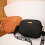 Embossed camera bag new 2024 ladies printed shoulder bag strap female women's crossbody cell phone bag
