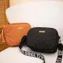 Embossed camera bag new 2024 ladies printed shoulder bag strap female women's crossbody cell phone bag