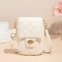 Embroidered mobile phone bag 2024 ladies crossbody bags female diamond lattice embroidery women's shoulder bag