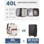 LOVEVOOK 17 inch Carry on Laptop Backpack 40L TSA Personal Item 4 in 1 Large Capacity Business Travel Backpack with Toiletry Bag