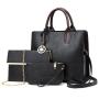 New wholesale brand women fashion trend quilted leather bags set luxury handbags for women 2021