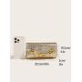 Factory hot selling golden women clutch bags with acrylic chain dinner dress clutch purses and handbags for women wallets